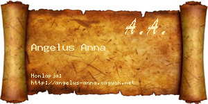 Angelus Anna névjegykártya